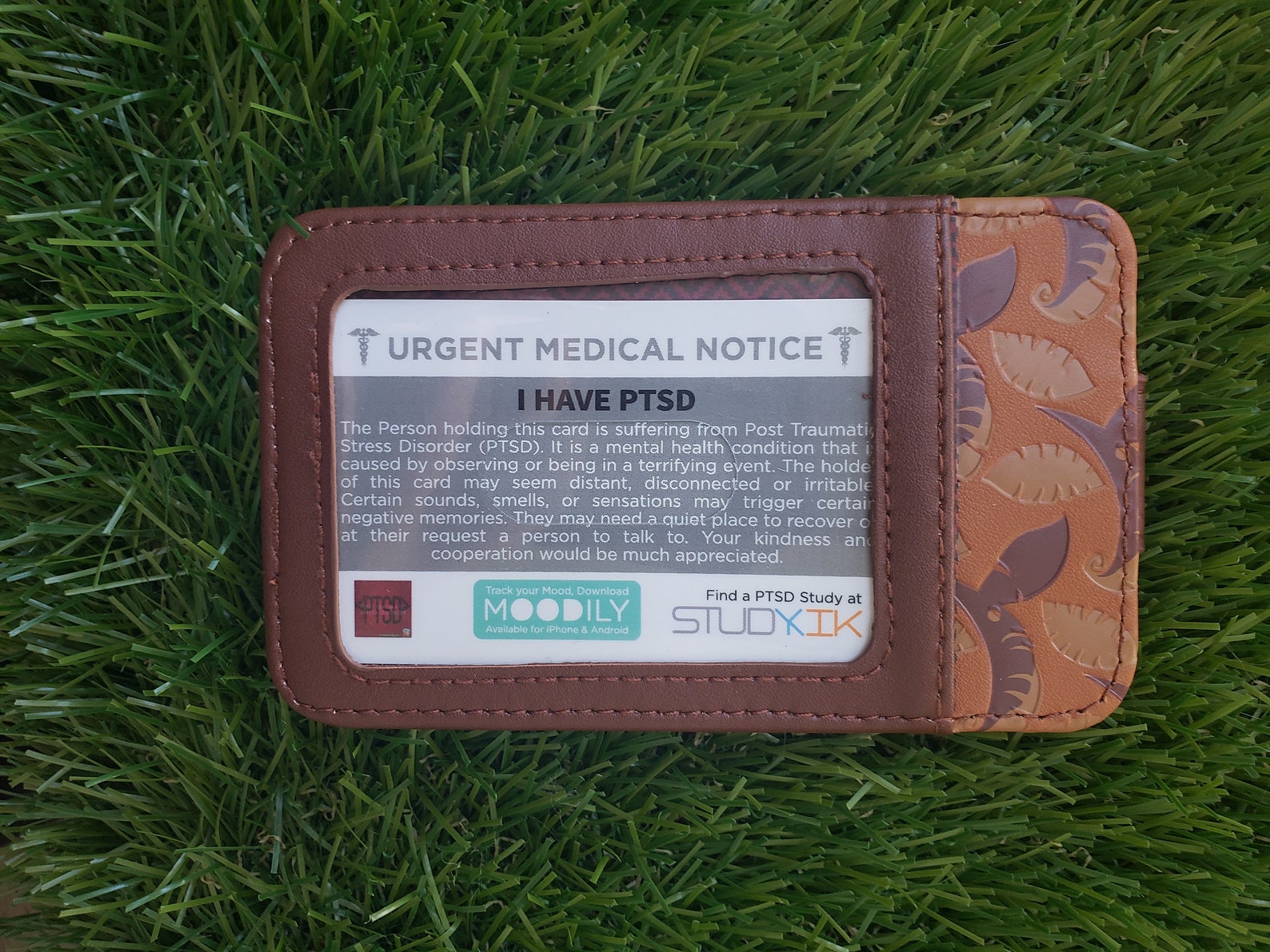 Post Traumatic Stress Disorder Card, PTSD Card, Post Traumatic Stress