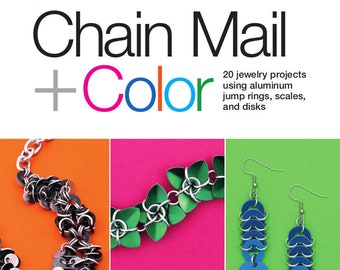 Chain Mail + Color Book - 20 Chainmail Jewelry Patterns Instant PDF Download Chainmail Tutorials Necklace Patterns Earring Patterns