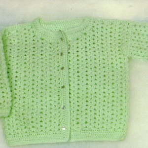 Baby Crochet Pattern, Crochet Baby Sweater Pattern, Crochet Cardigan for Boys or Girls, Baby Gift Idea, INSTANT Download Pattern PDF (1318)