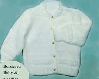 Toddler Knitting Pattern, Toddler Cardigan Knitting Pattern, Toddler Sweater Knitting Pattern, INSTANT Download Pattern PDF (2314)