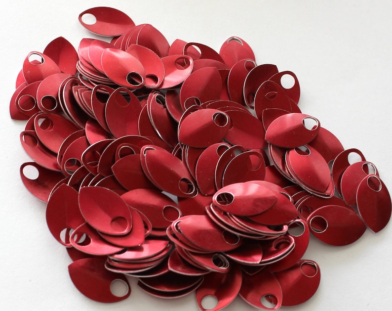 50 Small Anodized Aluminum Scales Chainmail Jewelry Supplies Etsy