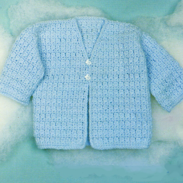Baby Crochet Pattern, V Neck Crochet Baby Sweater Pattern, Crochet Baby Jacket Pattern, Baby Gift Idea, INSTANT Download Pattern PDF (1322)