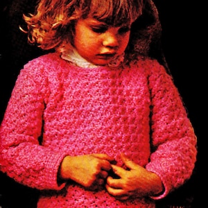Toddler Crochet Pattern, Simple Crochet Toddler Sweater Pattern, Crochet Toddler Pullover Pattern INSTANT Download Pattern PDF (1336)