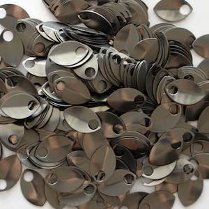 50 Premium Anodized Gunmetal or Copper Aluminum Scales - Custom Anodized Scales - Chainmail Supplies - Scalemail supplies