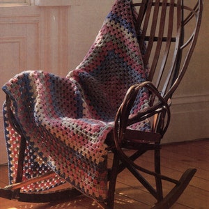 Afghan Crochet Pattern, EASY Granny Square Crochet Afghan Pattern, Handmade Gift Idea, INSTANT Download Pattern PDF (1022)
