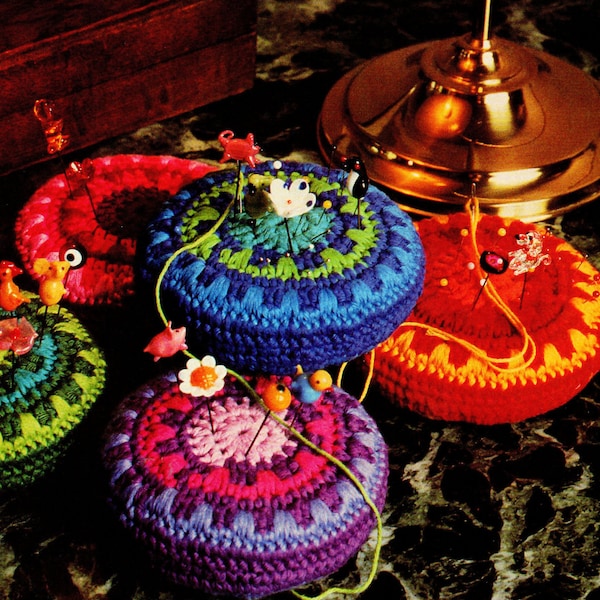 Crochet Pattern, Crochet Home Decor Pattern, Pin Cushion Pattern, Pincushion Gift for Sewer, INSTANT Download Pattern PDF (1601)