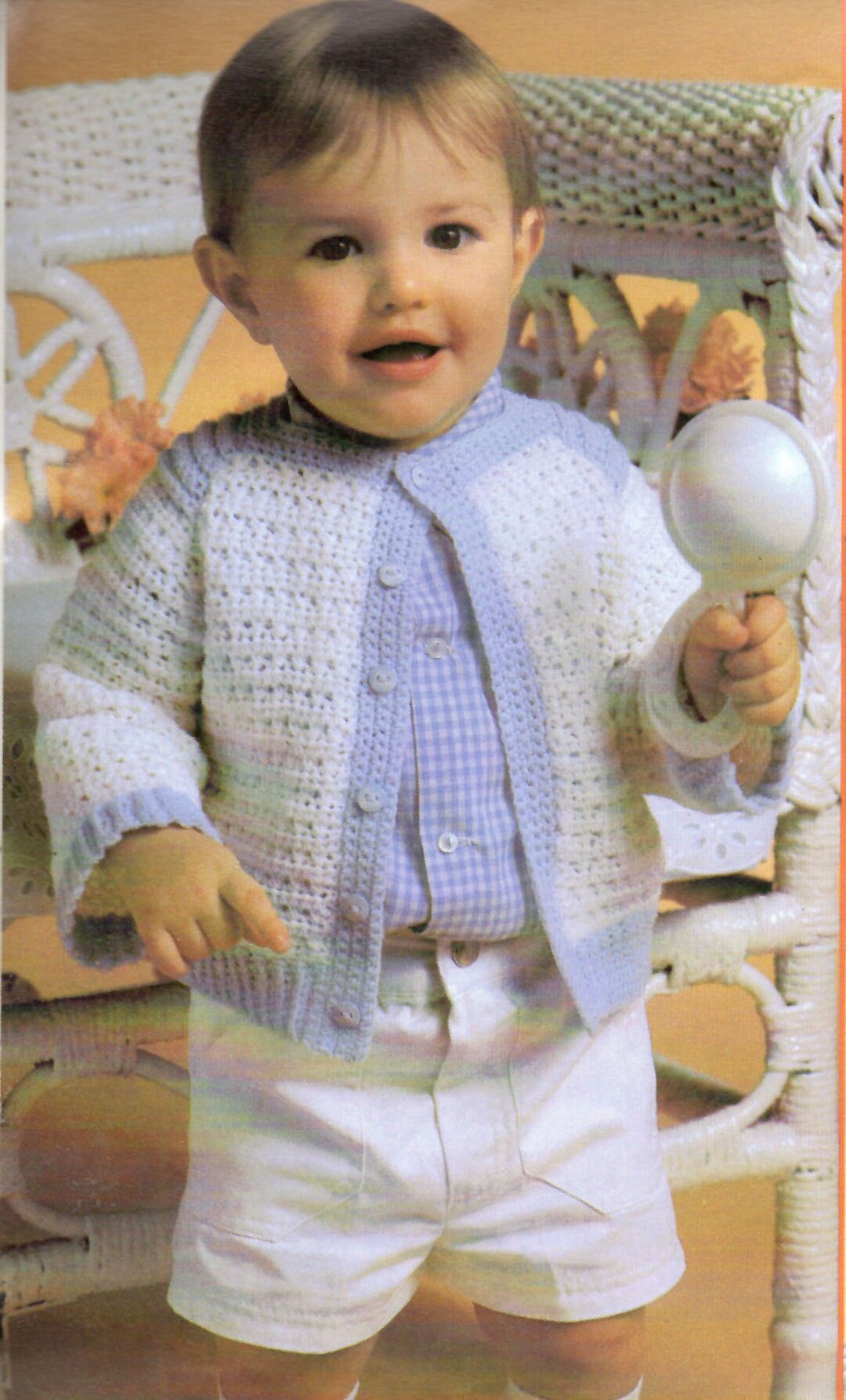 Baby Boy Crochet Pattern, Crochet Baby Cardigan Pattern, Crochet Baby