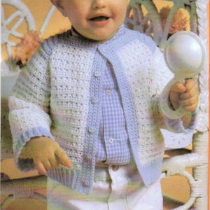 Baby Boy Crochet Pattern, Crochet Baby Cardigan Pattern, Crochet Baby Boy Sweater Pattern, INSTANT Download Pattern PDF (1342)
