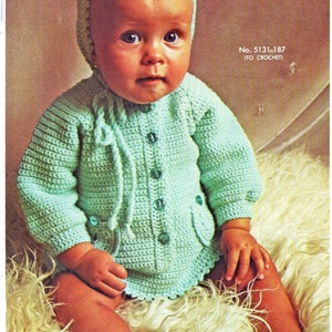 Baby Crochet Pattern, Crochet Baby Dress Pattern with Pants (Soakers), Hat & Booties, Baby Gift, INSTANT Download Pattern PDF (1312)