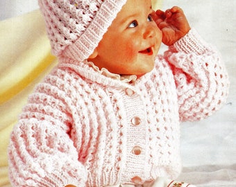 Baby Knitting Pattern, Baby Sweater Knitting Pattern, Newborn and Toddler Knitting Pattern,  INSTANT Download Pattern PDF (2330)