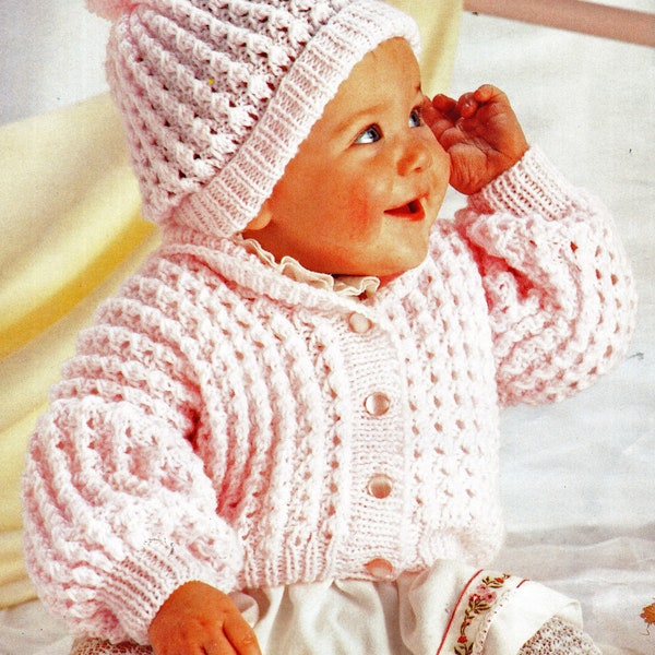 Baby Knitting Pattern, Baby Sweater Knitting Pattern, Newborn and Toddler Knitting Pattern,  INSTANT Download Pattern PDF (2330)