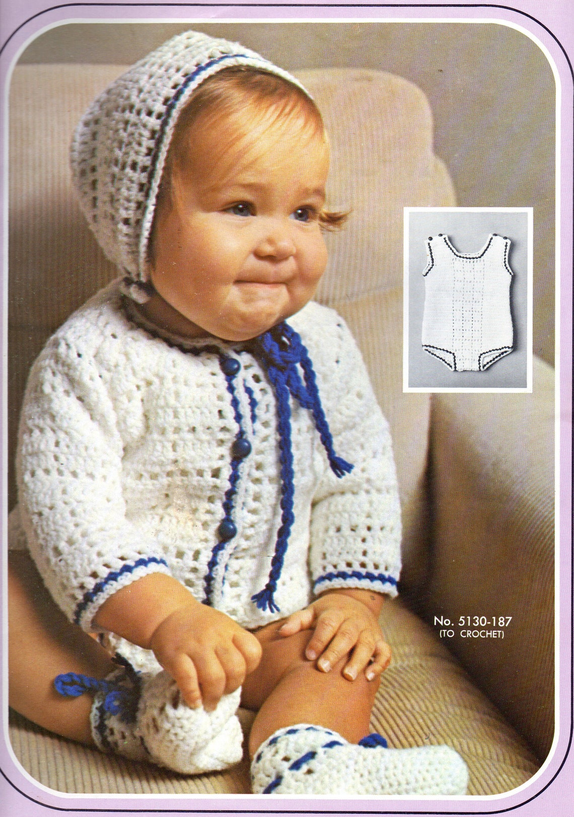 Baby Boy Crochet Pattern, Crochet Baby Boy Sweater Pattern With Romper