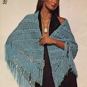 Shawl Crochet Pattern, Triangular Crochet Shawl Pattern, Crochet Wrap Pattern, INSTANT Download Pattern PDF (1606)