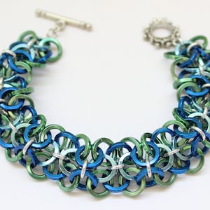 Chainmail Bracelet Pattern PDF Download - Ocean Waves Chainmaille Bracelet INSTRUCTIONS ONLY