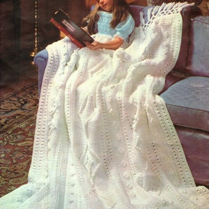 Afghan Crochet Pattern, Crochet Afghan Pattern, Crochet Blanket Pattern, Tunisian Crochet Pattern,  PDF INSTANT Download Pattern (1035)