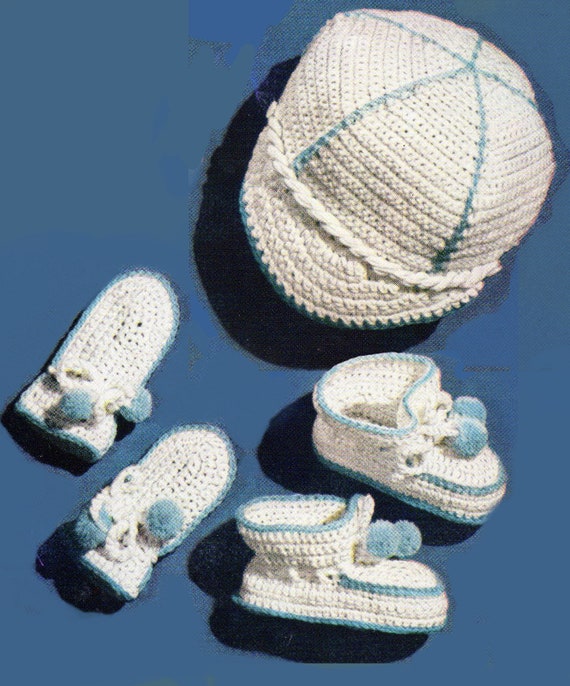 Baby Crochet Pattern, Crochet Baby Hat Pattern, Baby Booties Pattern Baby  Mittens Pattern, INSTANT Download Pattern PDF (1327)