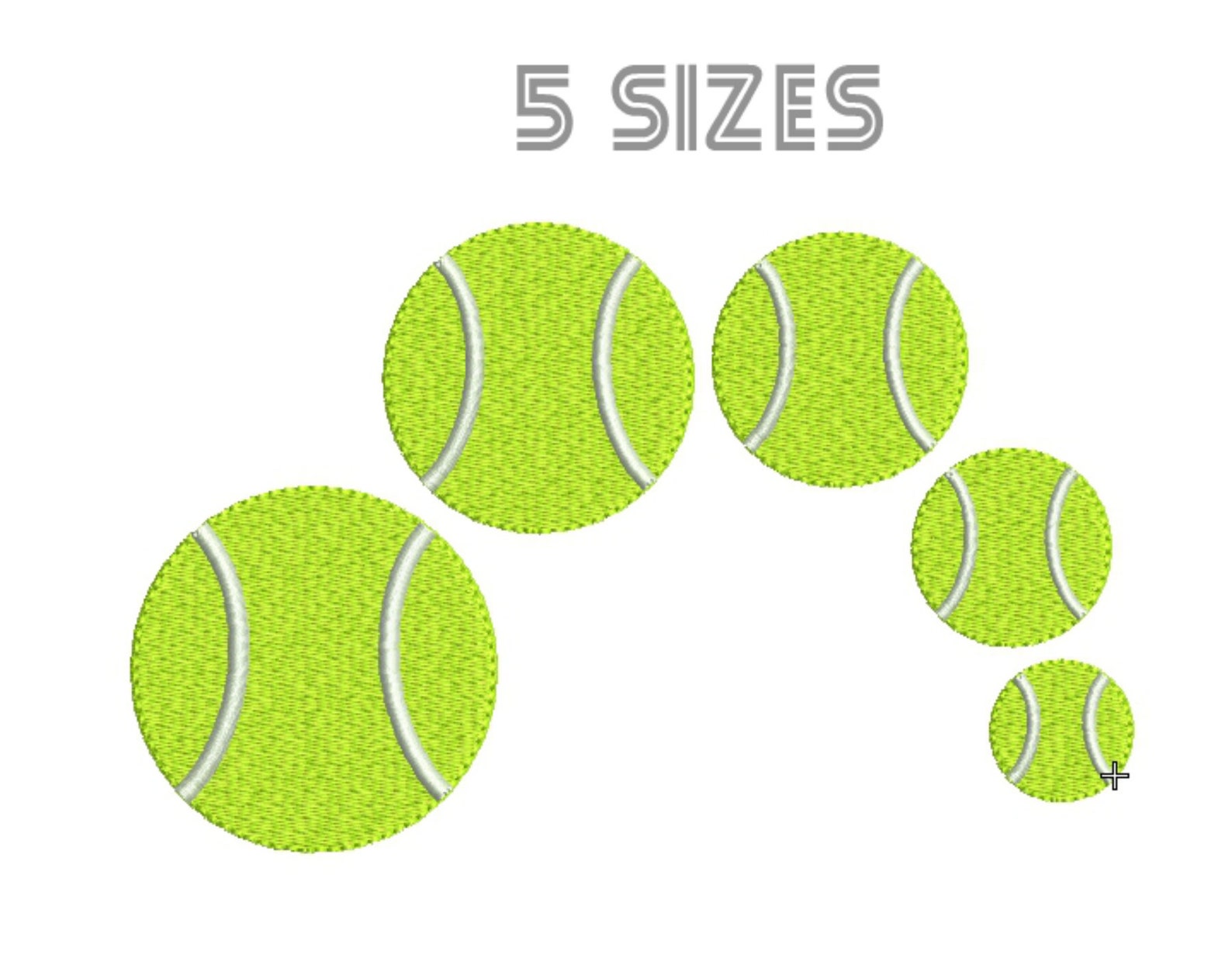 Tennis Ball Embroidery Design Ball Sport Machine Embroidery Etsy