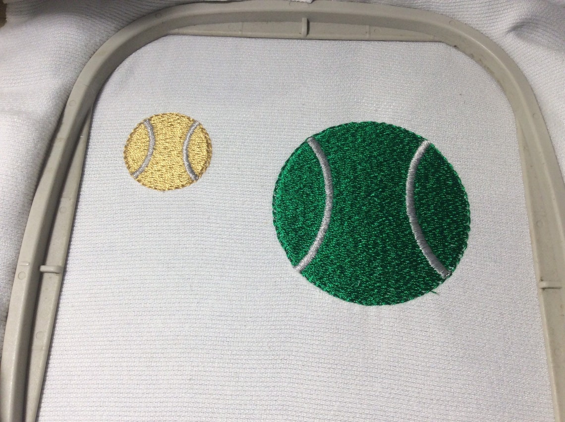 Tennis Ball Embroidery Design Ball Sport Machine Embroidery | Etsy