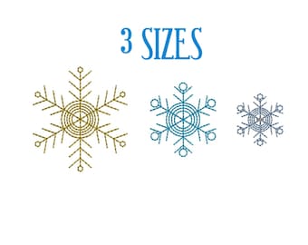 Snowflake Embroidery design Snow Flake Machine Embroidery design Winter Snowflakes Pattern INSTANT DOWNLOAD 4x4 Stickdatei Schneeflocke