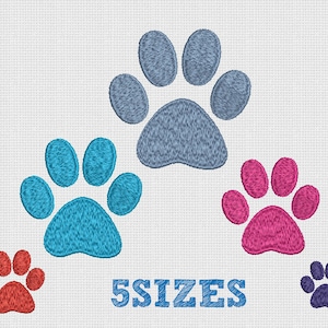 Embroidery design Paw Print Machine Embroidery Designs Dog Paw Print Animal Paw Embroidery Designs Small Paw print Pattern INSTANT DOWNL