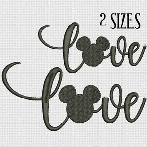 Machine Embroidery Designs Mouse Love Embroidery design Mouse Romantic Pattern Mouse INSTANT Download 4x4 5x7 Stickdatei Maus