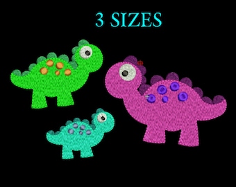 Dinosaur Embroidery design Baby Embroidery designs Dinosaur Animals for Machine Embroidery Dinosaur Pattern Instant Download 4x4 Stickdatei