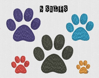 Embroidery design Paw Print Machine Embroidery Dog Paw Design Embroidery Animal Paw Machine Embroidery Paw print Pattern INSTANT DOWNLOAD