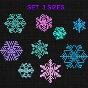 Mini Snowflake Embroidery Design Pack, 6 Small Snowflakes Embroidery  Design, Snowflake Run Stitch Embroidery File for Embroidery Machine 