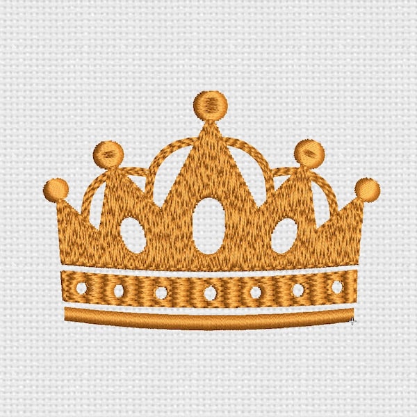 Crown Machine Embroidery Design Crown EMBROIDERY DESIGNS CROWN - Instant download - Dst Hus Jef Pes VP3 Exp formats - 4x4