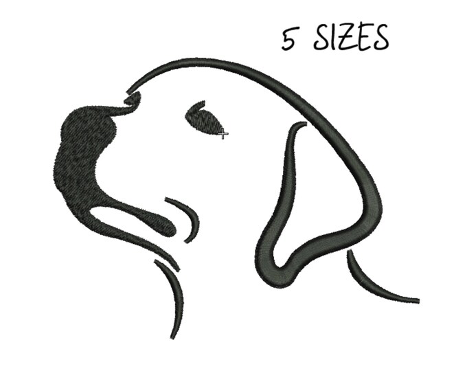 Labrador Embroidery Design Animals Embroidery Design Labrador Dog ...