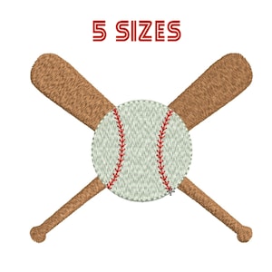 Baseball Embroidery design Mini Baseball Bats Sport Machine Embroidery Design Bats Baseball Pattern - Instant Dovnload Stickdatei