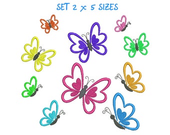 Butterfly Embroidery Design Butterflies Set Embroidery Designs Butterfly mini Machine Embroidery Design Butterflies Stickdatei Schmetterling