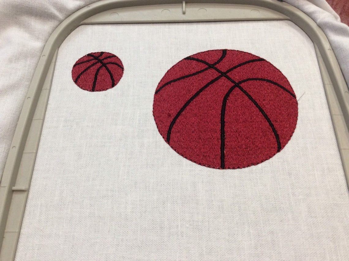 Basketball Embroidery Design Ball Sport Machine Embroidery Etsy