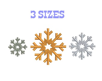 Snowflake Embroidery design Snow Flake Machine Embroidery design Winter Snowflakes Pattern INSTANT DOWNLOAD 4x4 Stickdatei Schneeflocke