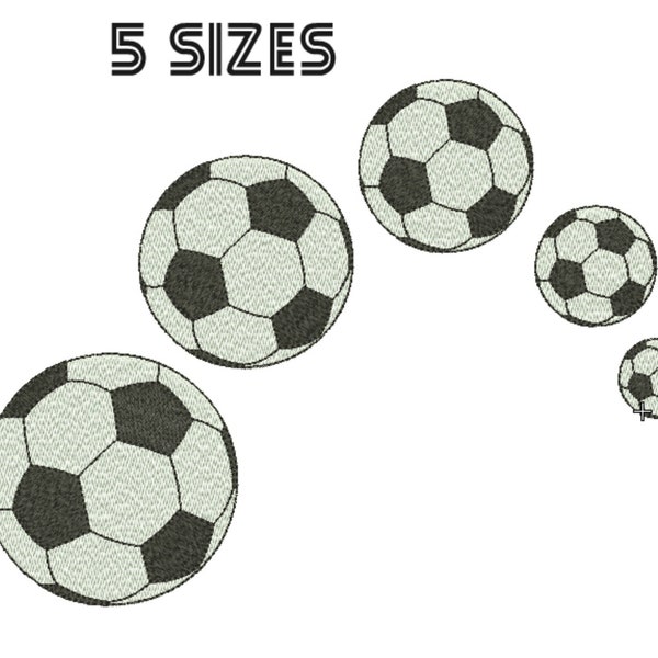 Motif de broderie de ballon de football Ball Sport Machine Embroidery Design Football Mini Pattern Instant Dovnload 4x4 Small Soccer ball Stickdatei