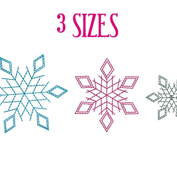 Snowflake Embroidery designs Snowflake Machine Embroidery design Snowflakes Winter Pattern INSTANT DOWNLOAD 4x4 Stickdatei Schneeflocke