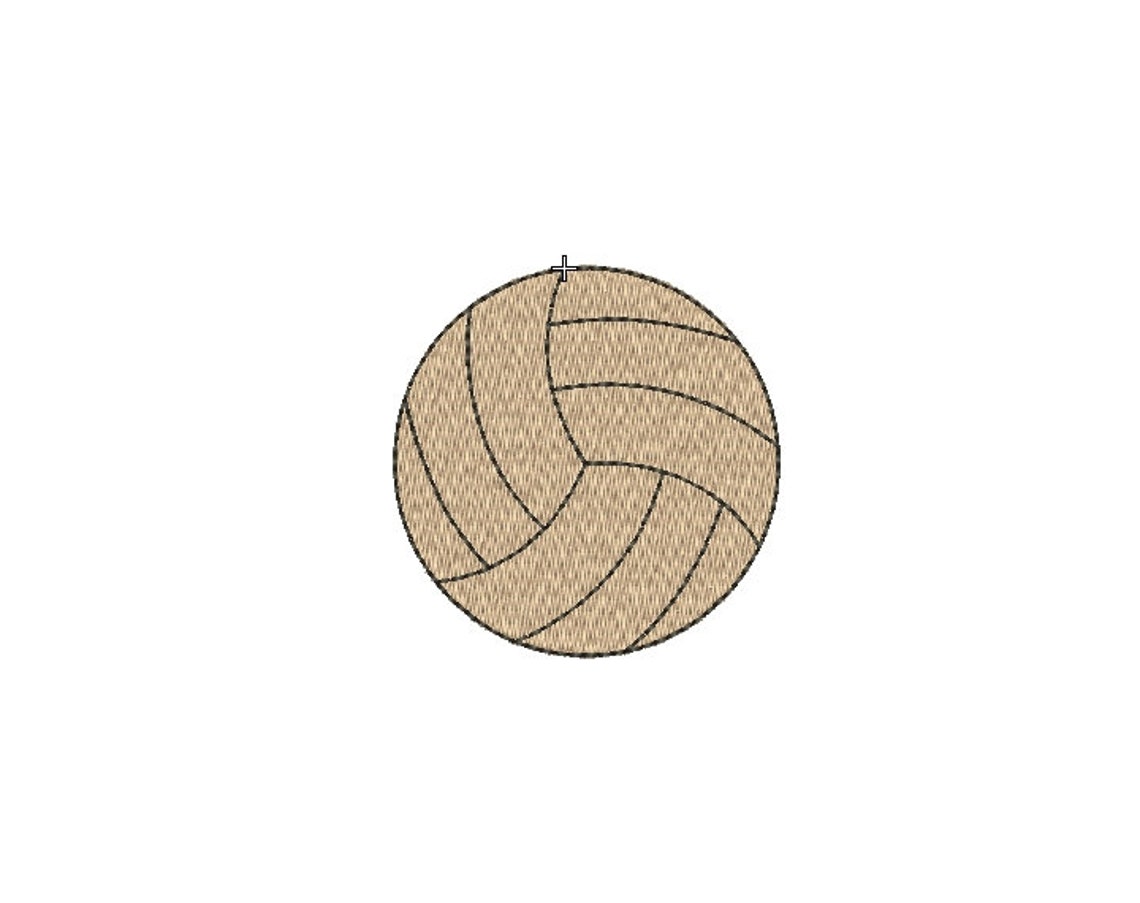 Volleyball Embroidery Design Ball Sport Machine Embroidery Etsy