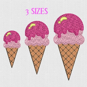 Ice Cream Embroidery Design Popsicle Machine Embroidery designs Ice Cream Pattern Instant Download 4x4 Stickdatei Eis