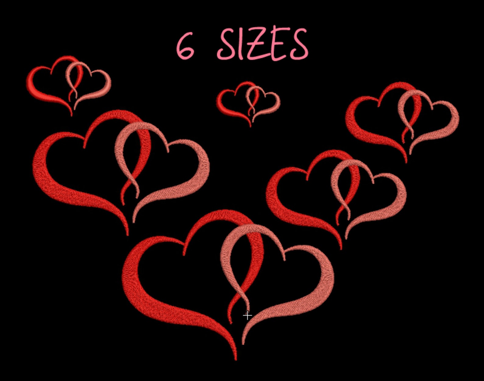 Amour Machine Embroidery Design Heart Embroidery Designs Love Etsy