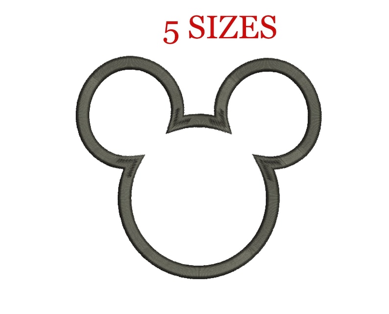 Machine Embroidery Designs Mouse Applique Embroidery Design Etsy