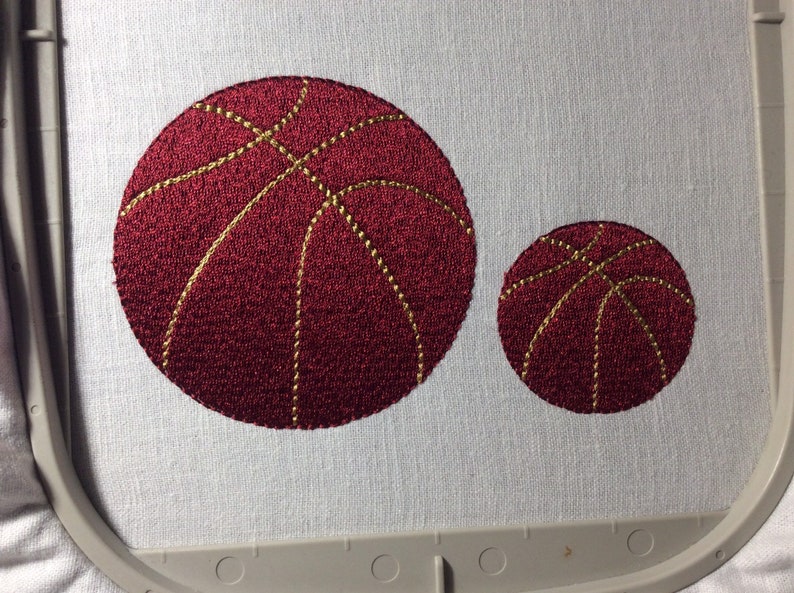 Basketball Embroidery Design Ball Sport Machine Embroidery Etsy