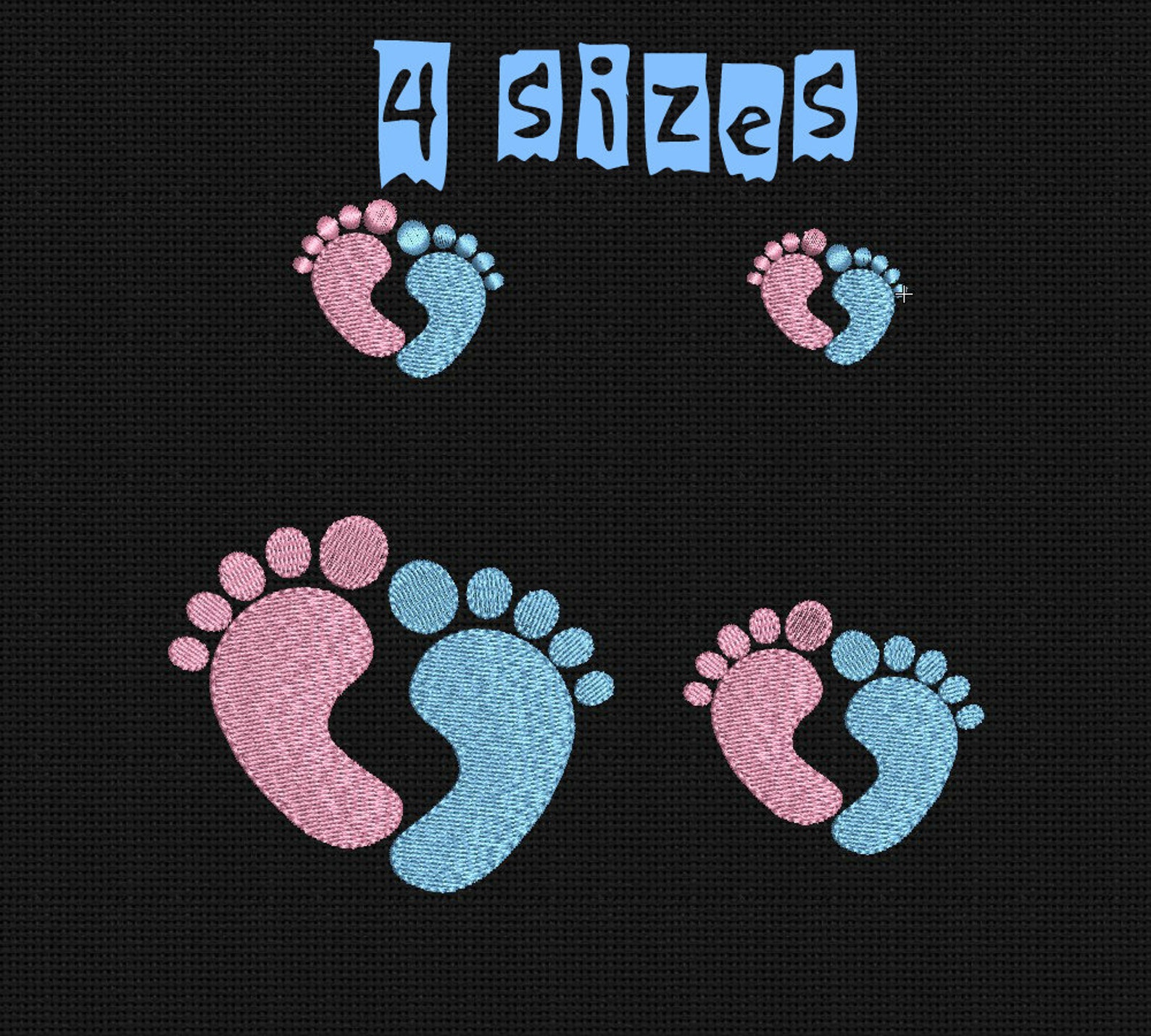 Machine Embroidery Design Foot Print Baby Machine Embroidery Etsy