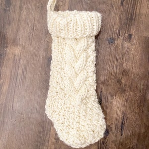 Knit Cable Stocking