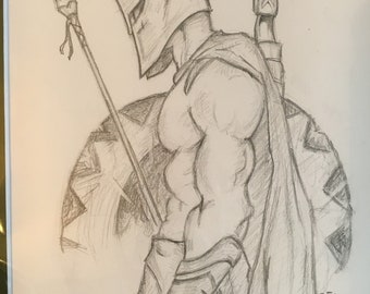 Spartan Hoplite (Detailed Drawing) | Patreon