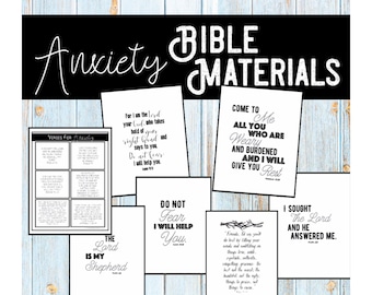 Bibel-Vers-Karte und Kunst-Set zur Unterstützung bei Angst vor Angst