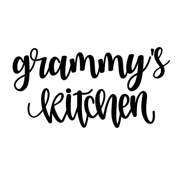 Grammy's Kitchen Svg File Cricut File DIY Kitchen Apron | Etsy