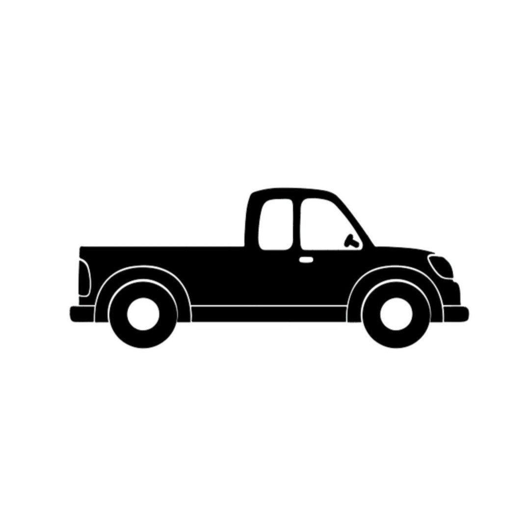 Truck Svg File, Cricut Silhouette Machine File, Iron on DIY Decal, DIY