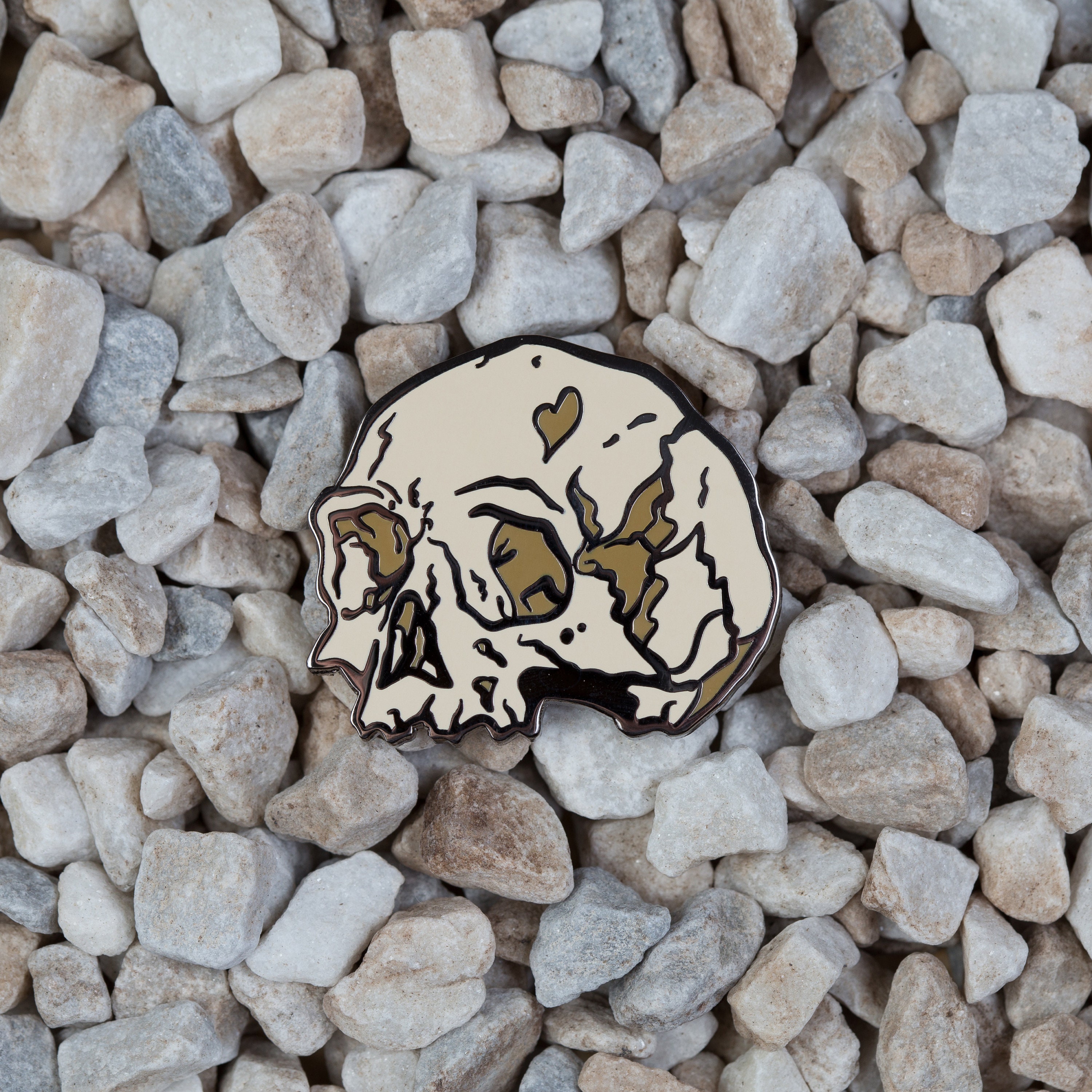 Skull Enamel Pin Etsy