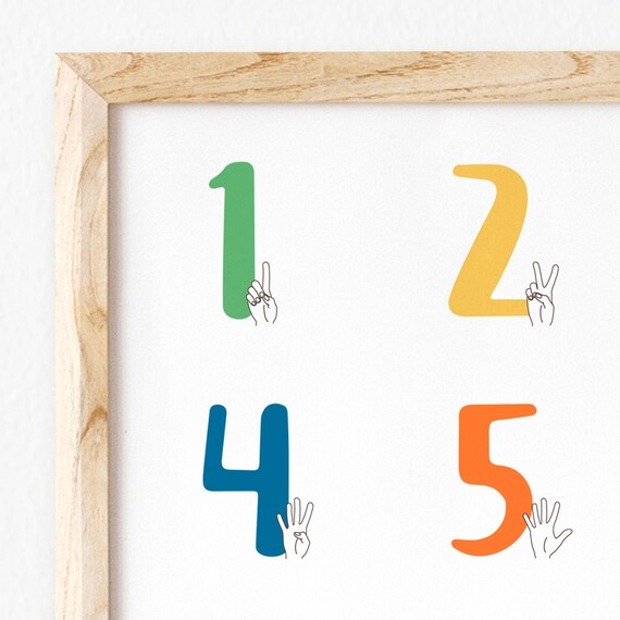 Asl Number Chart Printable