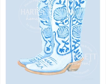 Küsten Cowgirl Muschel Stiefel -Strand